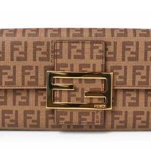 Fendi Beige Brown ZUCCA Pattern 8M0021